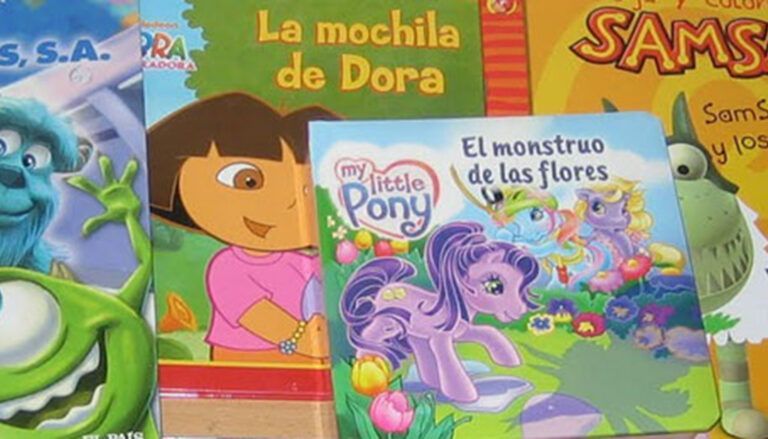 Cuento cuentos en un aparador