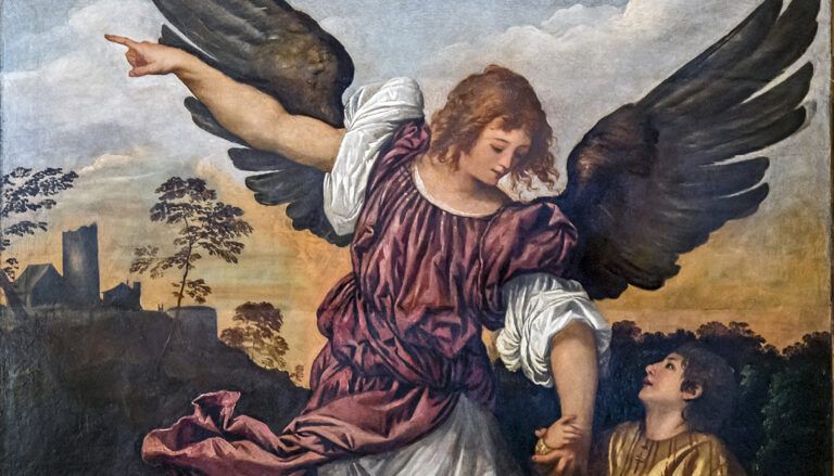 Nombres propios de varón terminados en -el fragmento del cuadro Arcángel Rafaeñl y Tobías, de Tiziano