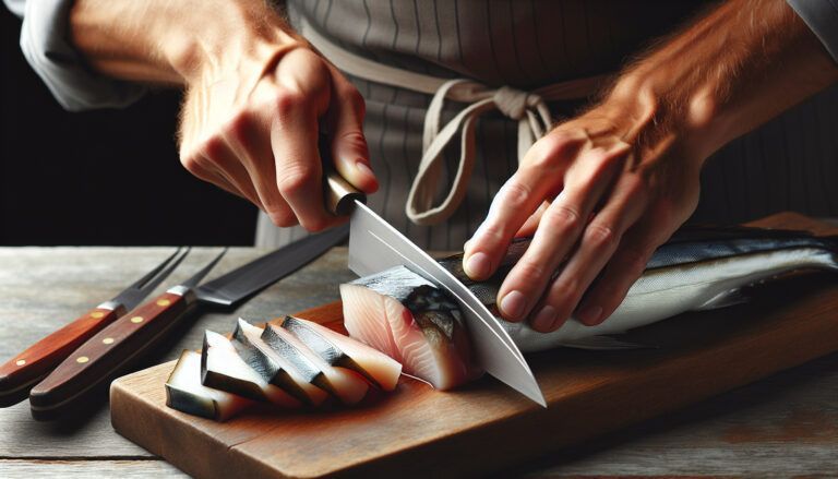 Cortar el bacalao cortando un bacalao