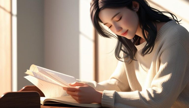 Leer de memoria mujer leyendo con los ojos cerrados