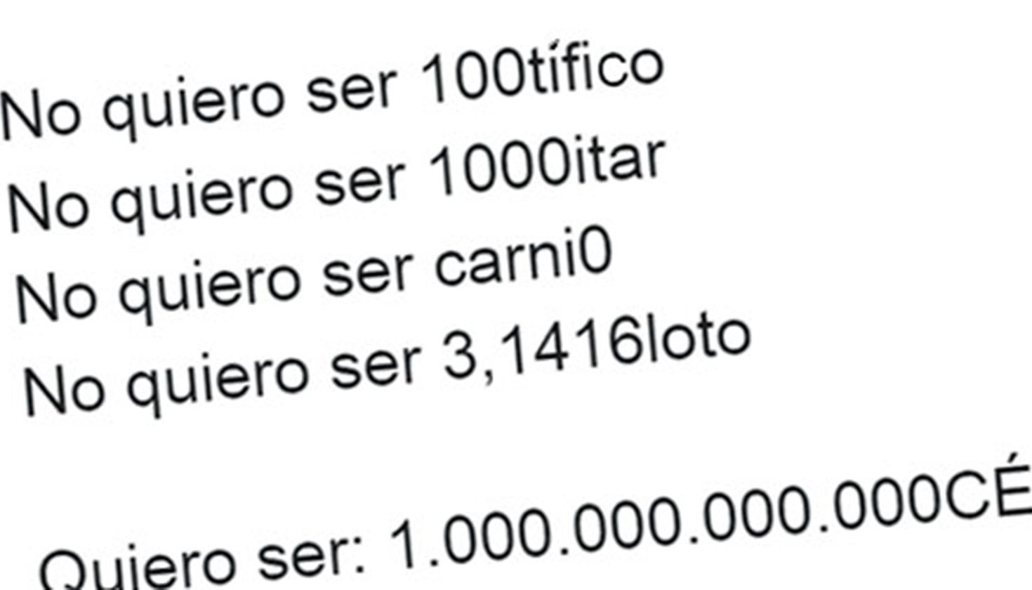 Textos alfanuméricos (2)