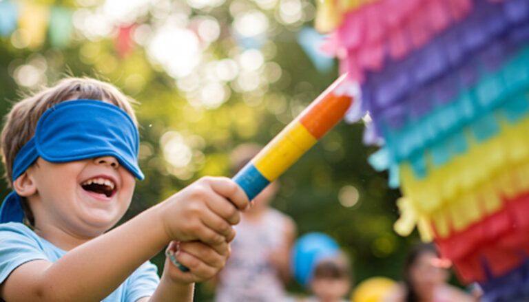 niño golpeando piñata