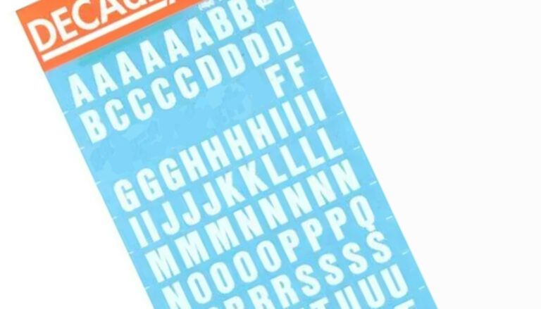 Lipogramas letras transferibles