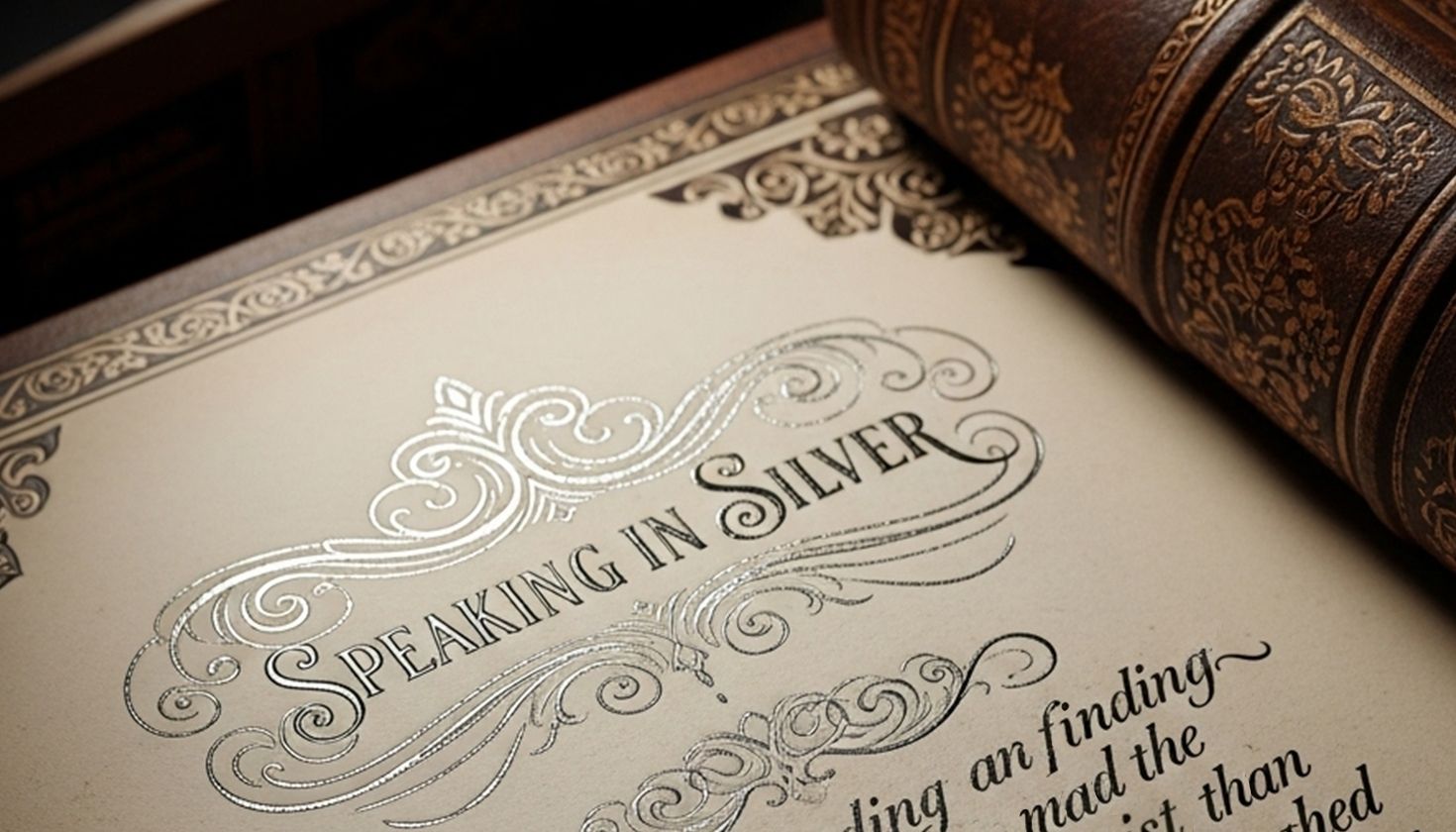 Traducciones literales: Speaking in silver